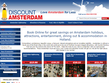 Tablet Screenshot of discount-amsterdam.com